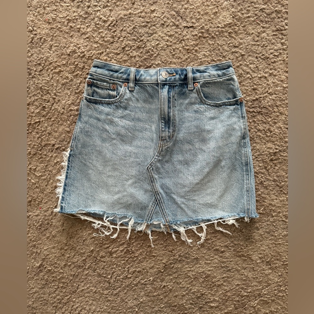 American Eagle Denim A-line Skirt